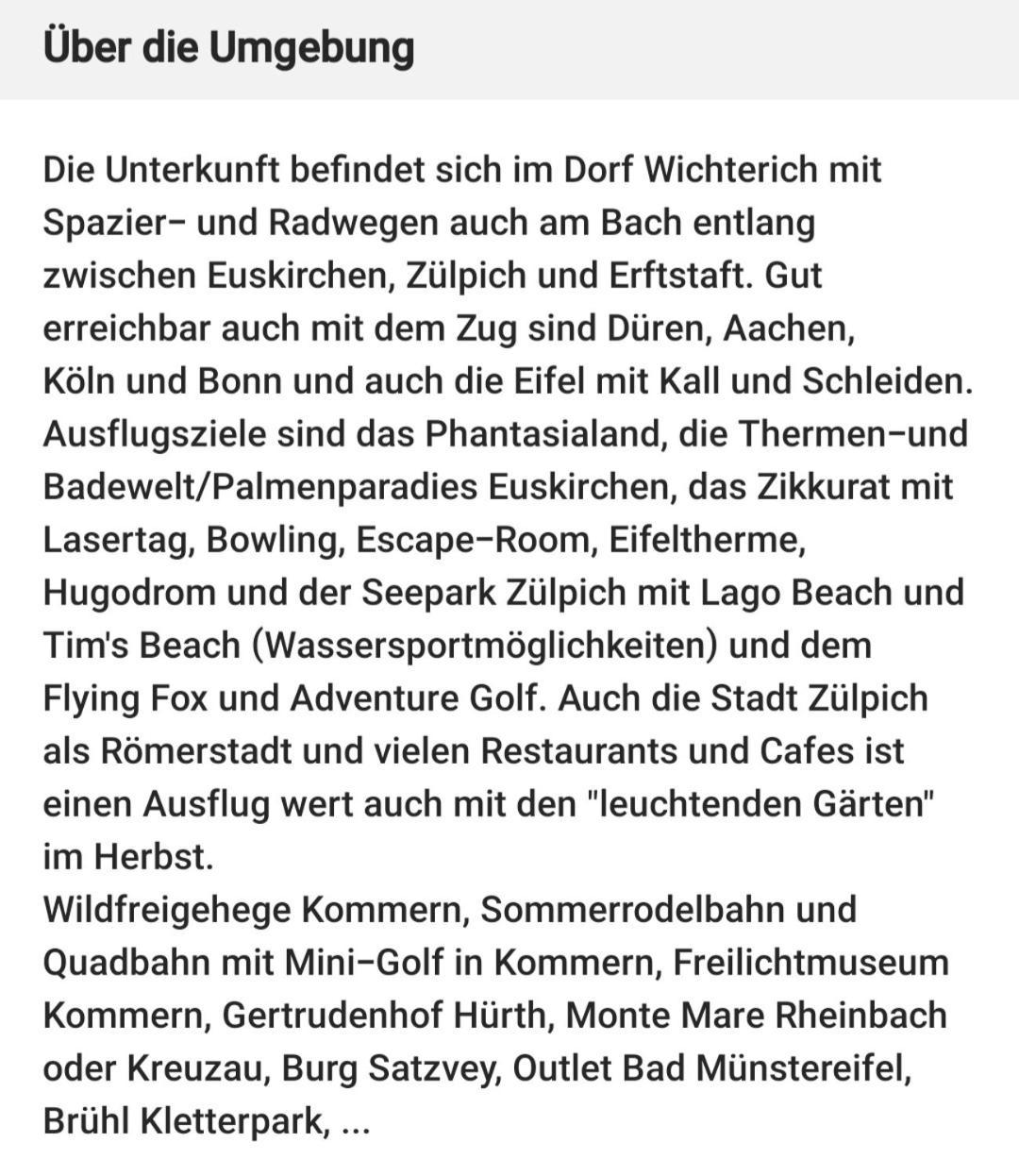 Private 1-2,5 -Zimmer-Wohnung Mit Terrasse Zulpich Esterno foto
